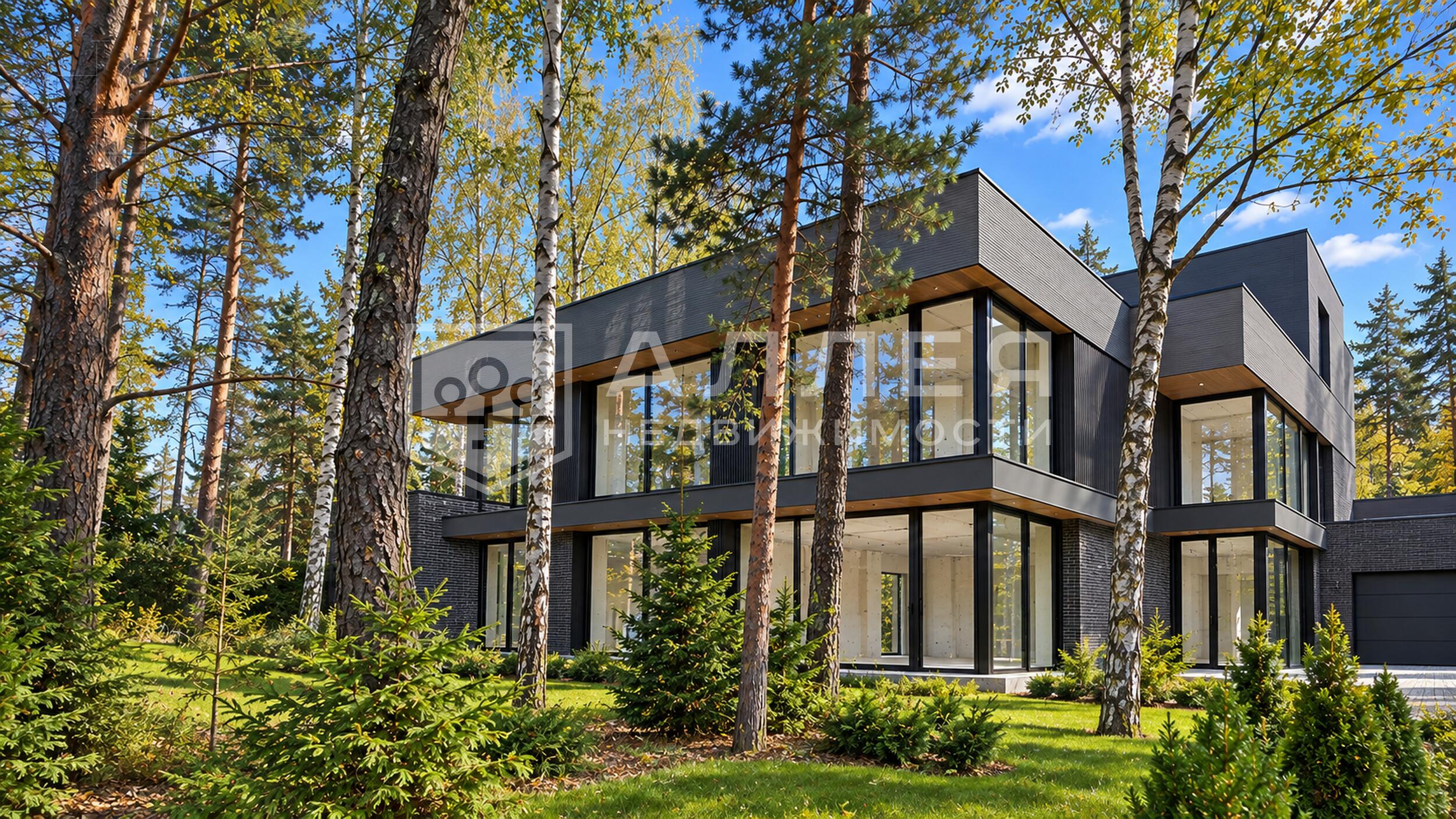 2-этажный коттедж 550 м² без отделки