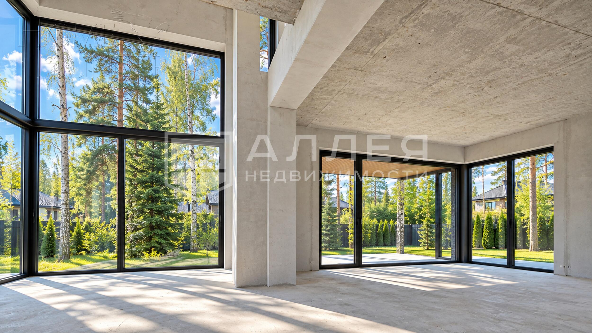 2-этажный коттедж 550 м² без отделки