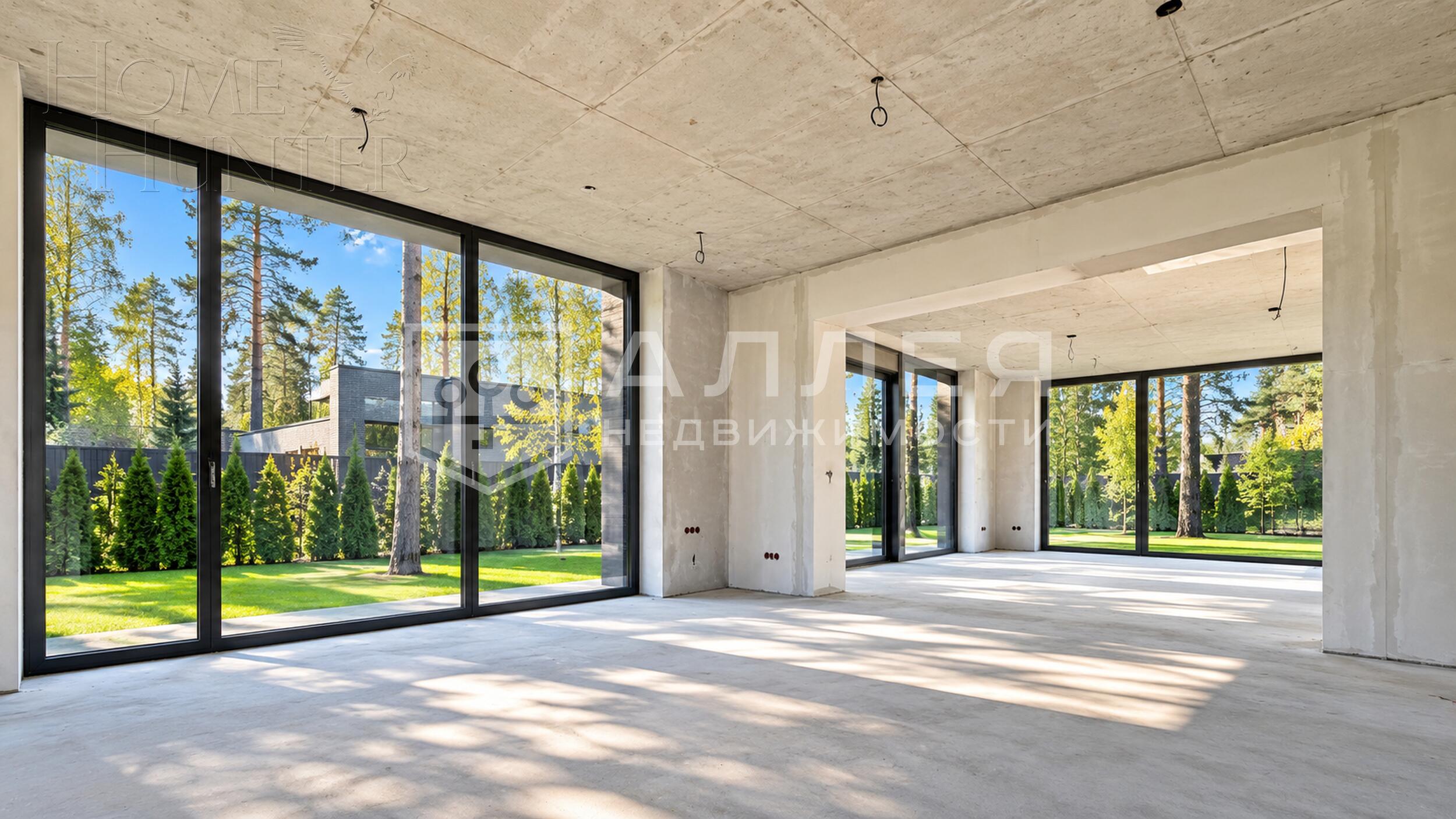 2-этажный коттедж 550 м² без отделки