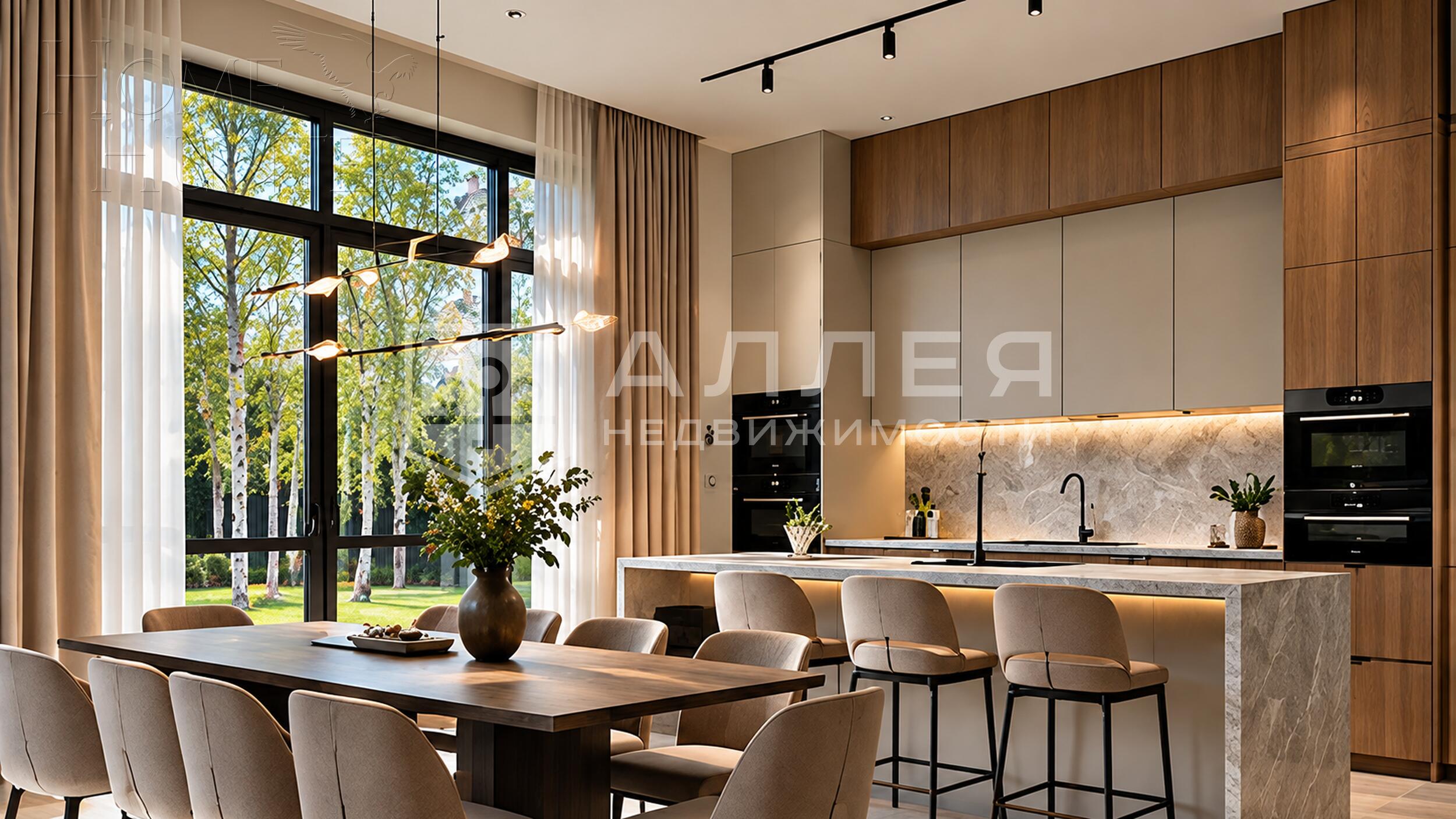 2-этажный коттедж 490 м² с отделкой