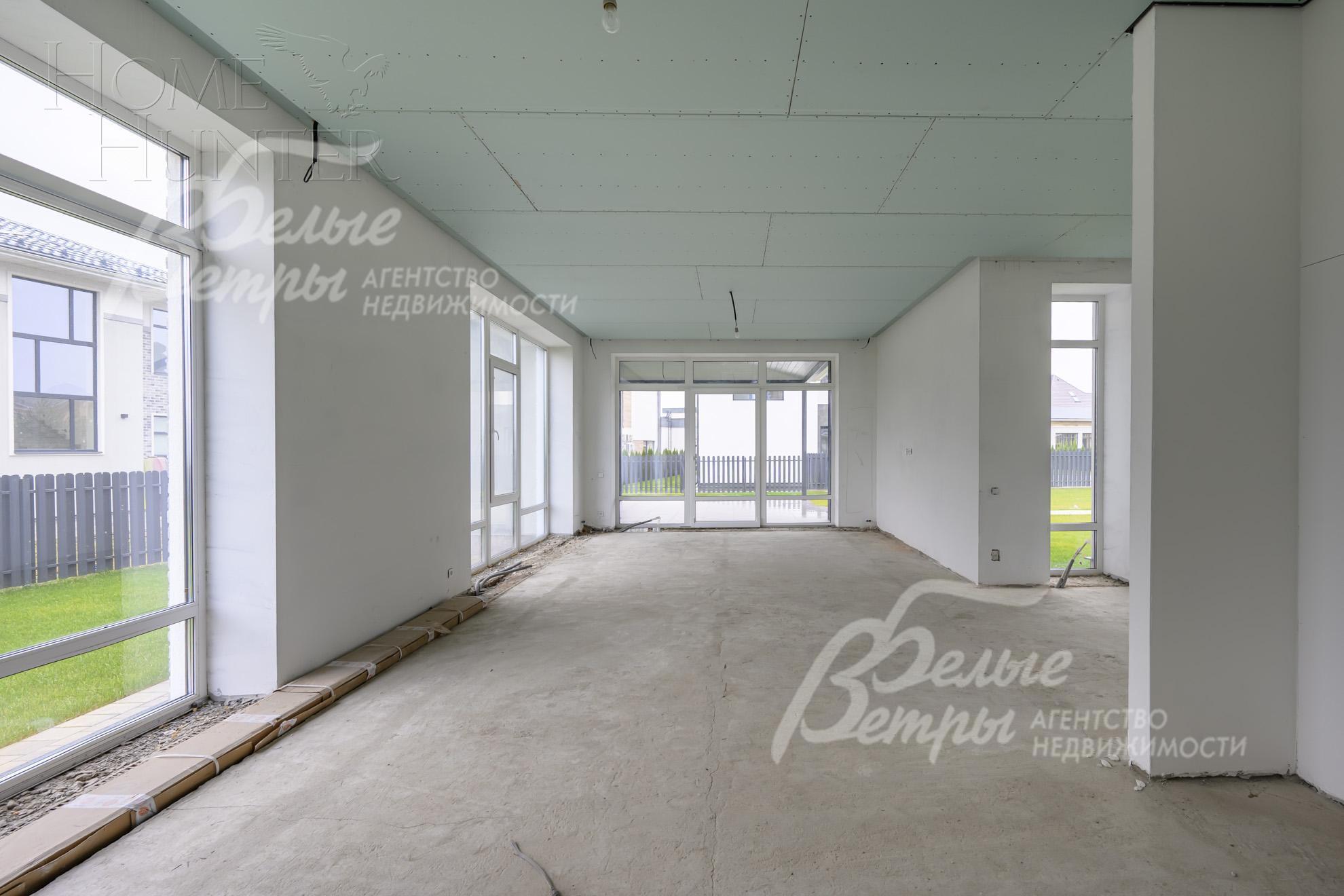 3-этажный коттедж 490 м² без отделки