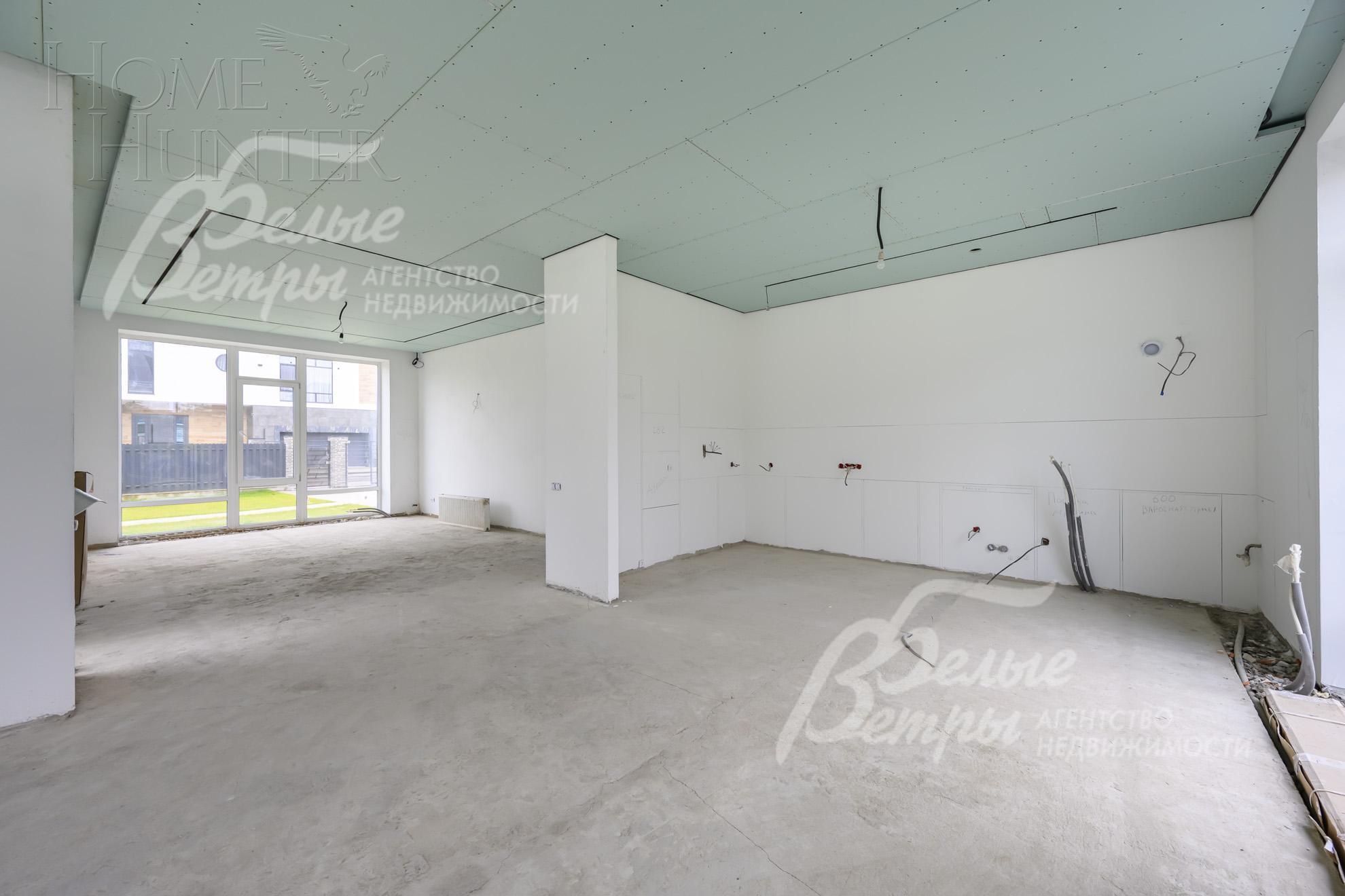 3-этажный коттедж 490 м² без отделки