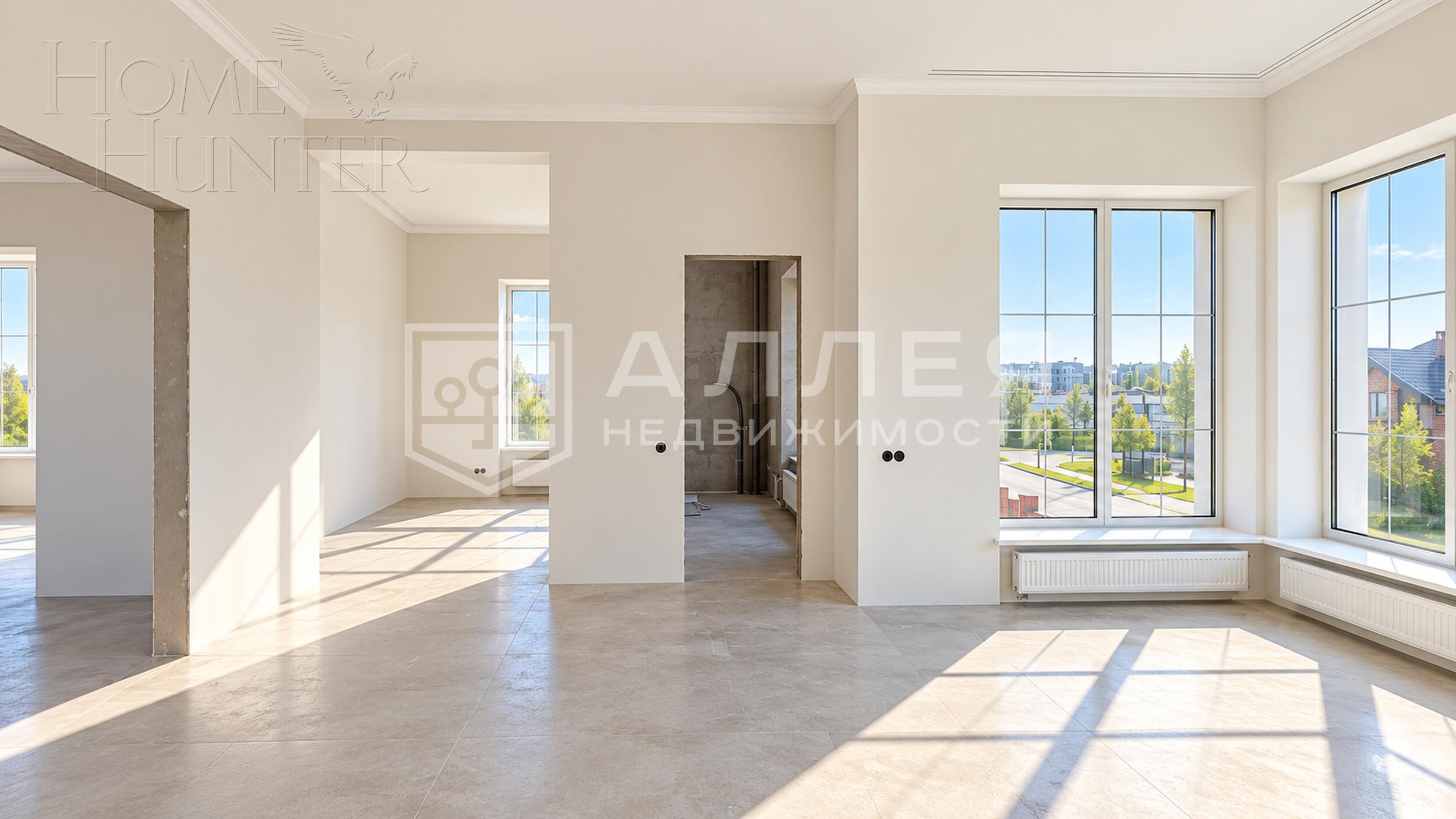 2-этажный коттедж 450 м² без отделки