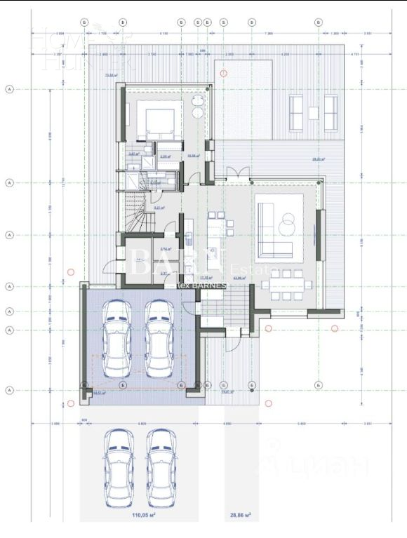 2-этажный коттедж 300 м² без отделки