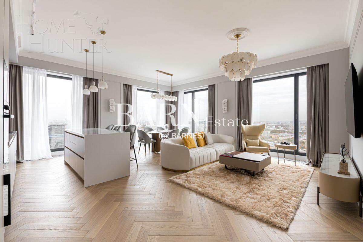 4-КОМН. КВАРТИРА С ОТДЕЛКОЙ 135 М² НА 35 ЭТАЖЕ