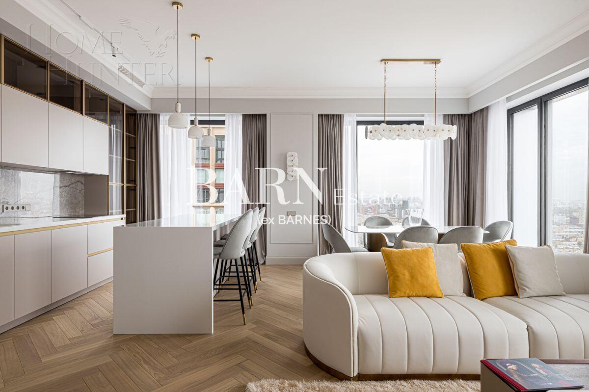 4-КОМН. КВАРТИРА С ОТДЕЛКОЙ 135 М² НА 35 ЭТАЖЕ