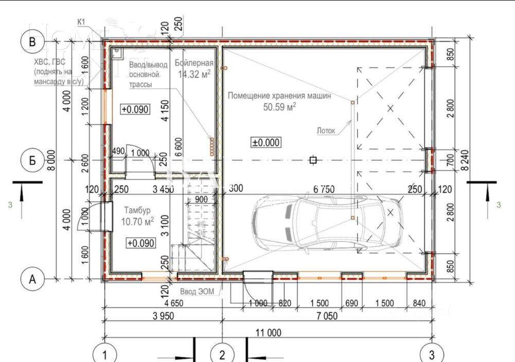 2-этажный коттедж 508.9 м² с отделкой