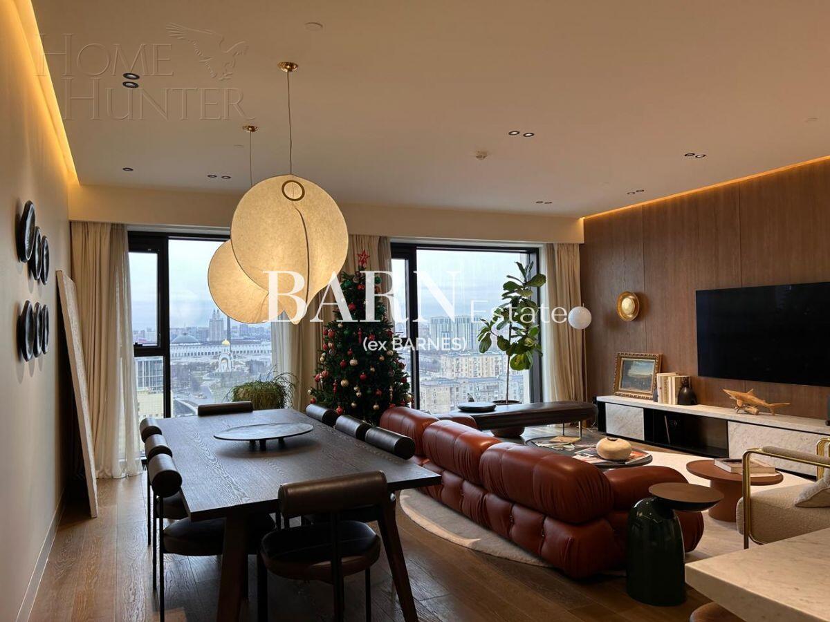 3-КОМН. АПАРТАМЕНТЫ С ОТДЕЛКОЙ 128.2 М² НА 18 ЭТАЖЕ
