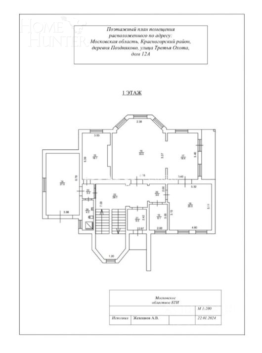 2-этажный коттедж 884.3 м² с отделкой