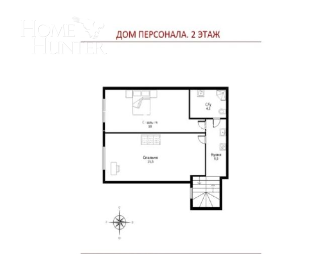 2-этажный коттедж 1 070 м² с отделкой