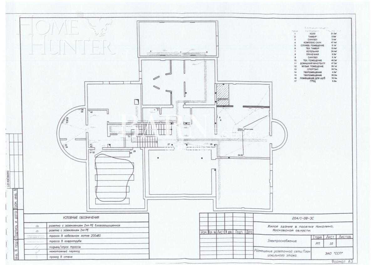 2-этажный коттедж 1 100 м² с отделкой