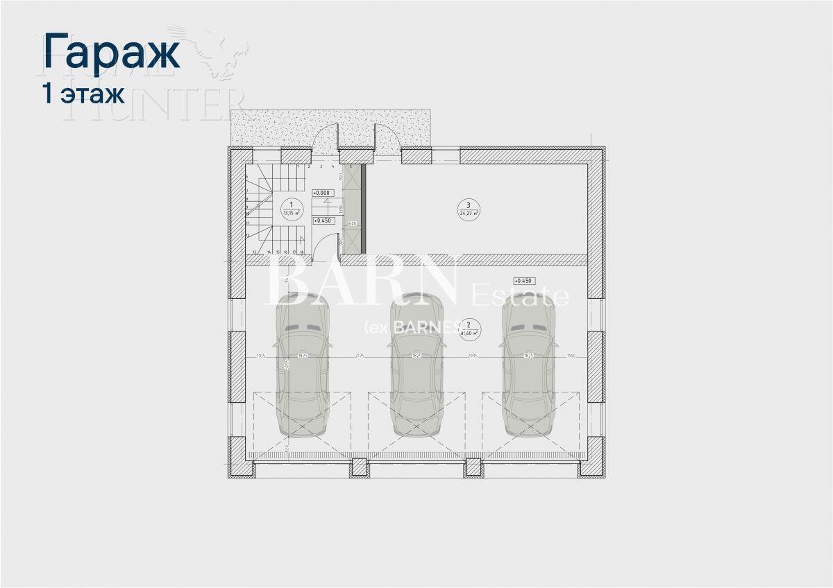 4-этажный коттедж 1 269 м² без отделки