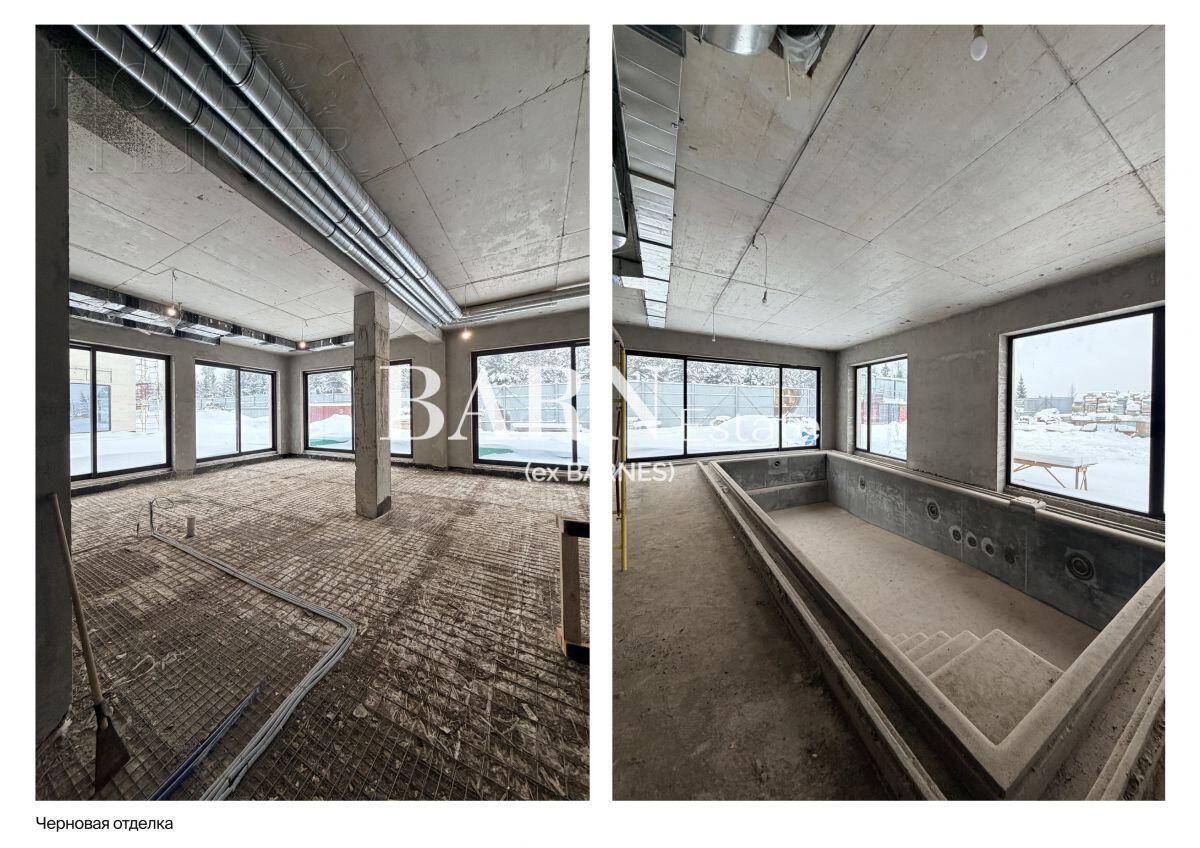 2-этажный коттедж 1 250 м² без отделки