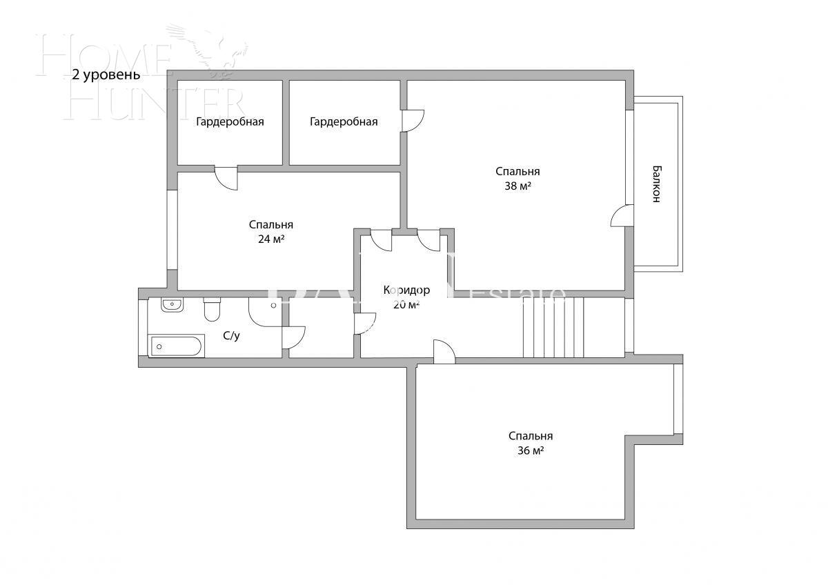 2-УРОВНЕВАЯ КВАРТИРА С ОТДЕЛКОЙ 293 М² НА 6 ЭТАЖЕ