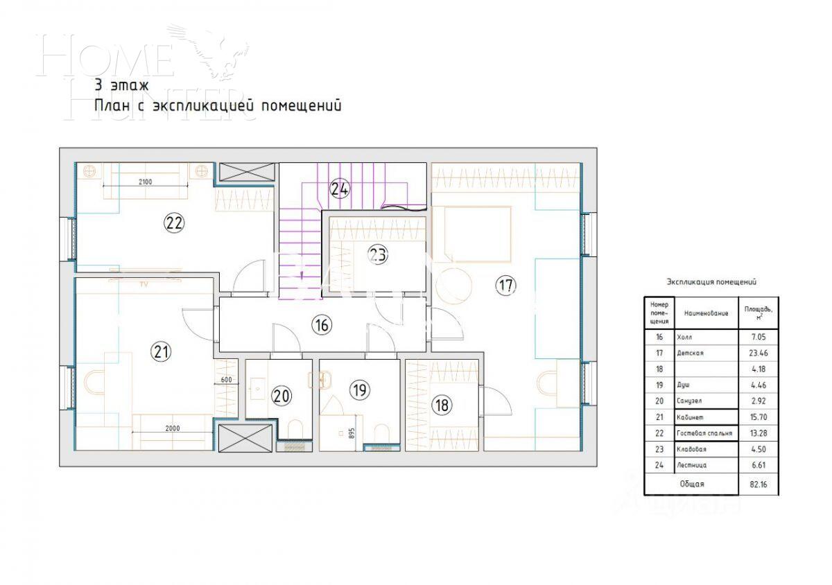 3-этажный таунхаус 300 м² с отделкой