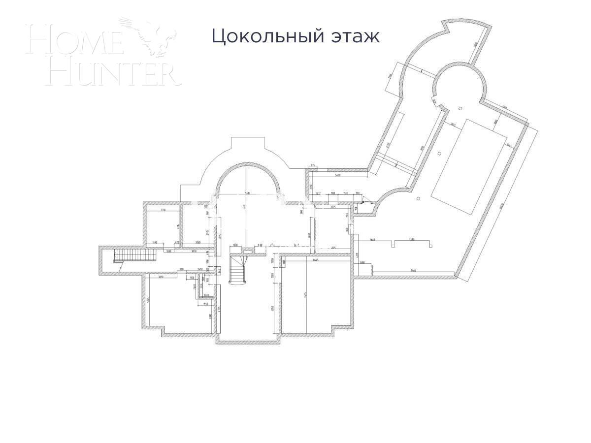 2-этажный коттедж 1 624 м² с отделкой