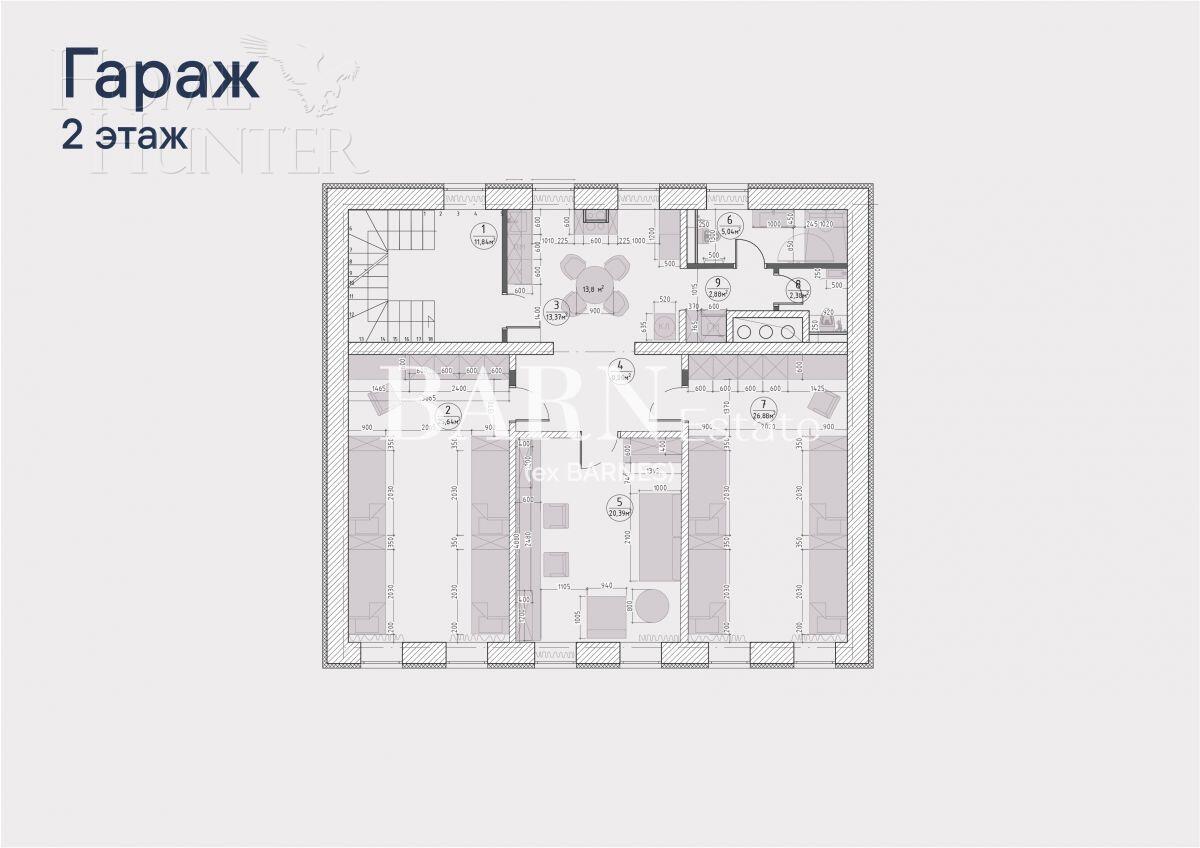 4-этажный коттедж 1 269 м² без отделки