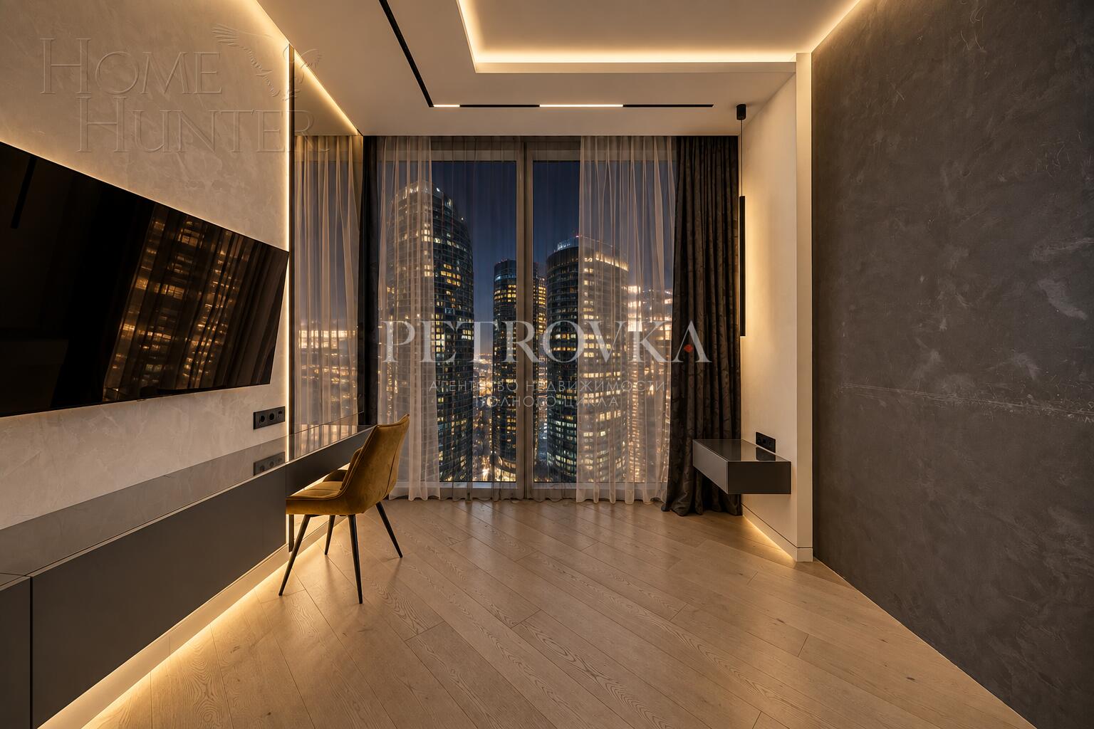 2-КОМН. АПАРТАМЕНТЫ С ОТДЕЛКОЙ 87.7 М² НА 36 ЭТАЖЕ