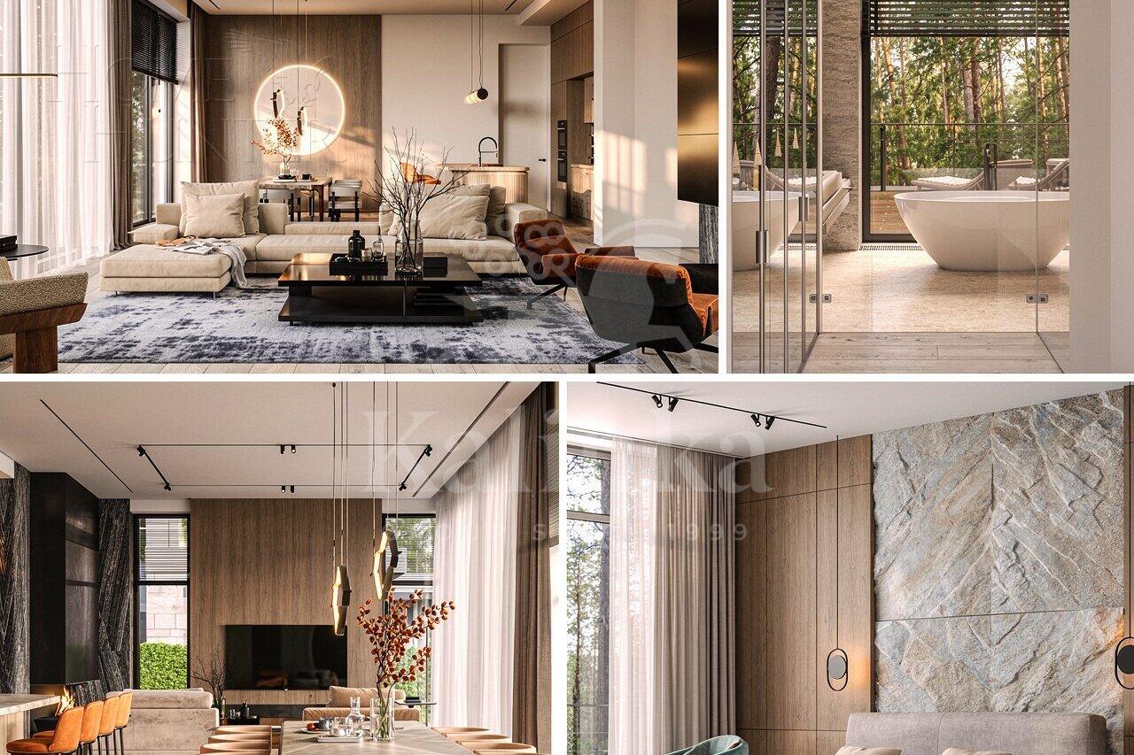 2-этажный коттедж 592.13 м² без отделки