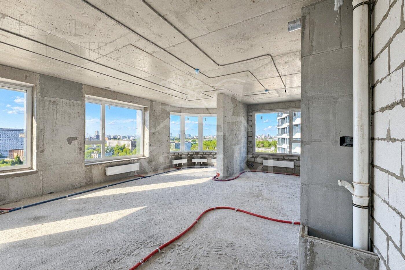 4-КОМН. КВАРТИРА БЕЗ ОТДЕЛКИ 109 М² НА 12 ЭТАЖЕ