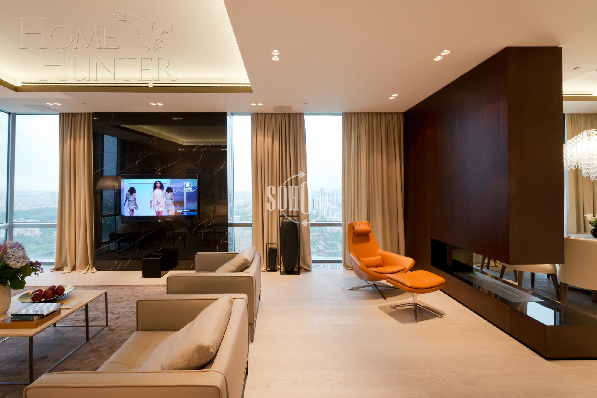 3-КОМН. КВАРТИРА С ОТДЕЛКОЙ 162.4 М² НА 47 ЭТАЖЕ