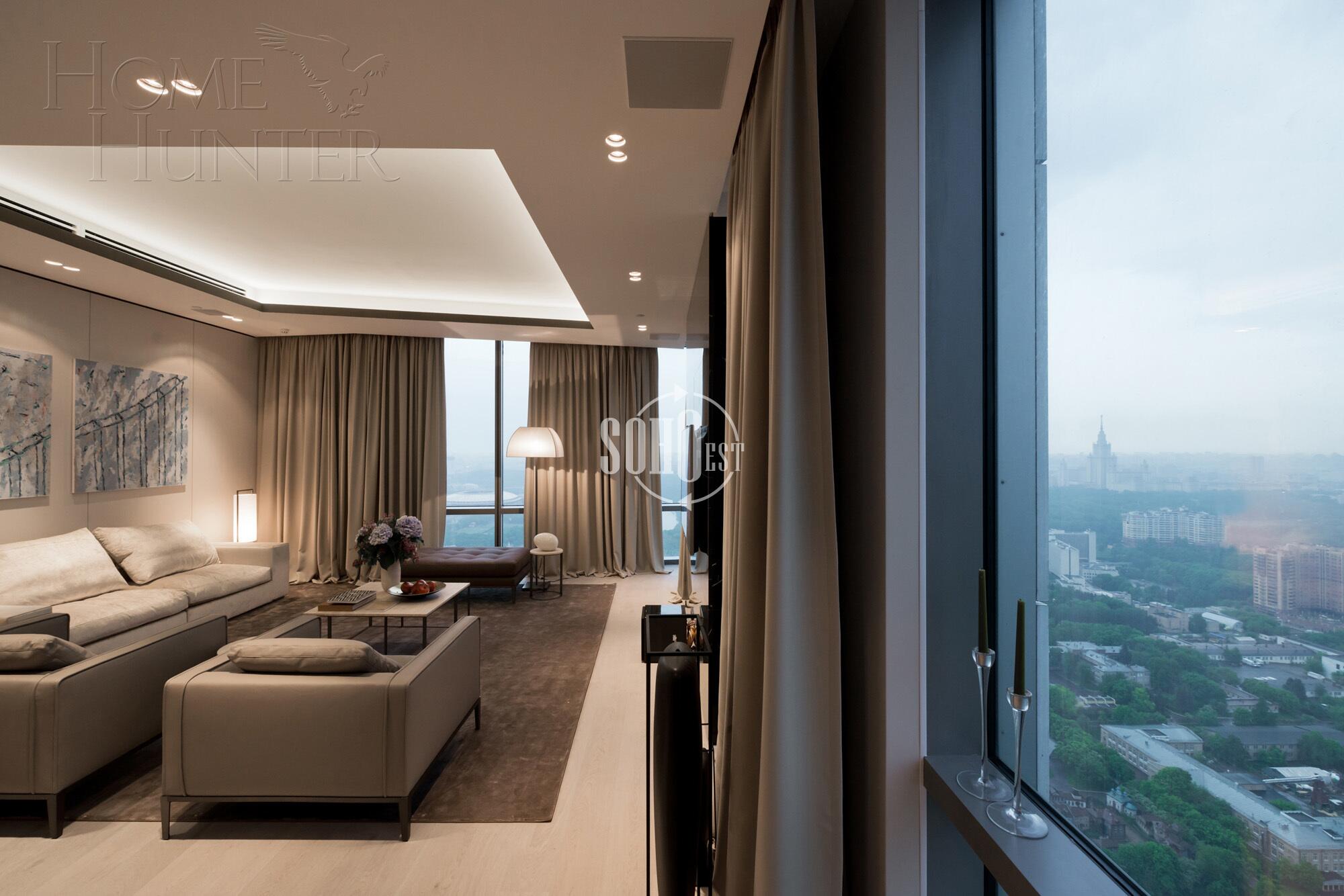 3-КОМН. КВАРТИРА С ОТДЕЛКОЙ 162.4 М² НА 47 ЭТАЖЕ