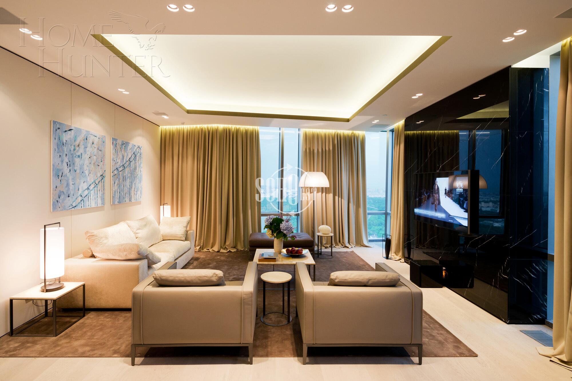 3-КОМН. КВАРТИРА С ОТДЕЛКОЙ 162.4 М² НА 47 ЭТАЖЕ