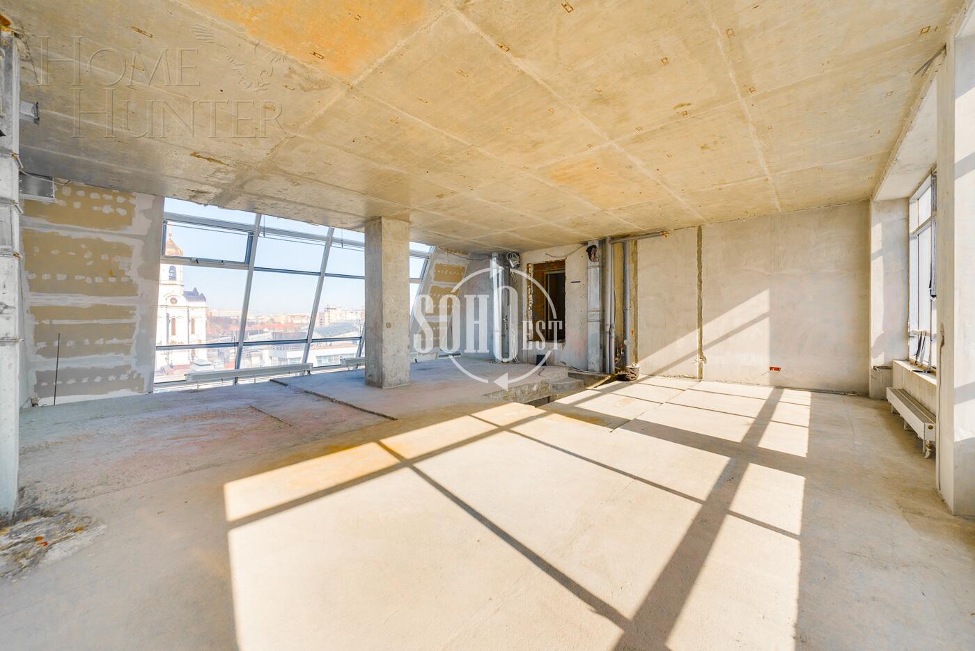 2-УРОВНЕВЫЙ ПЕНТХАУС БЕЗ ОТДЕЛКИ 340 М² НА 5 ЭТАЖЕ