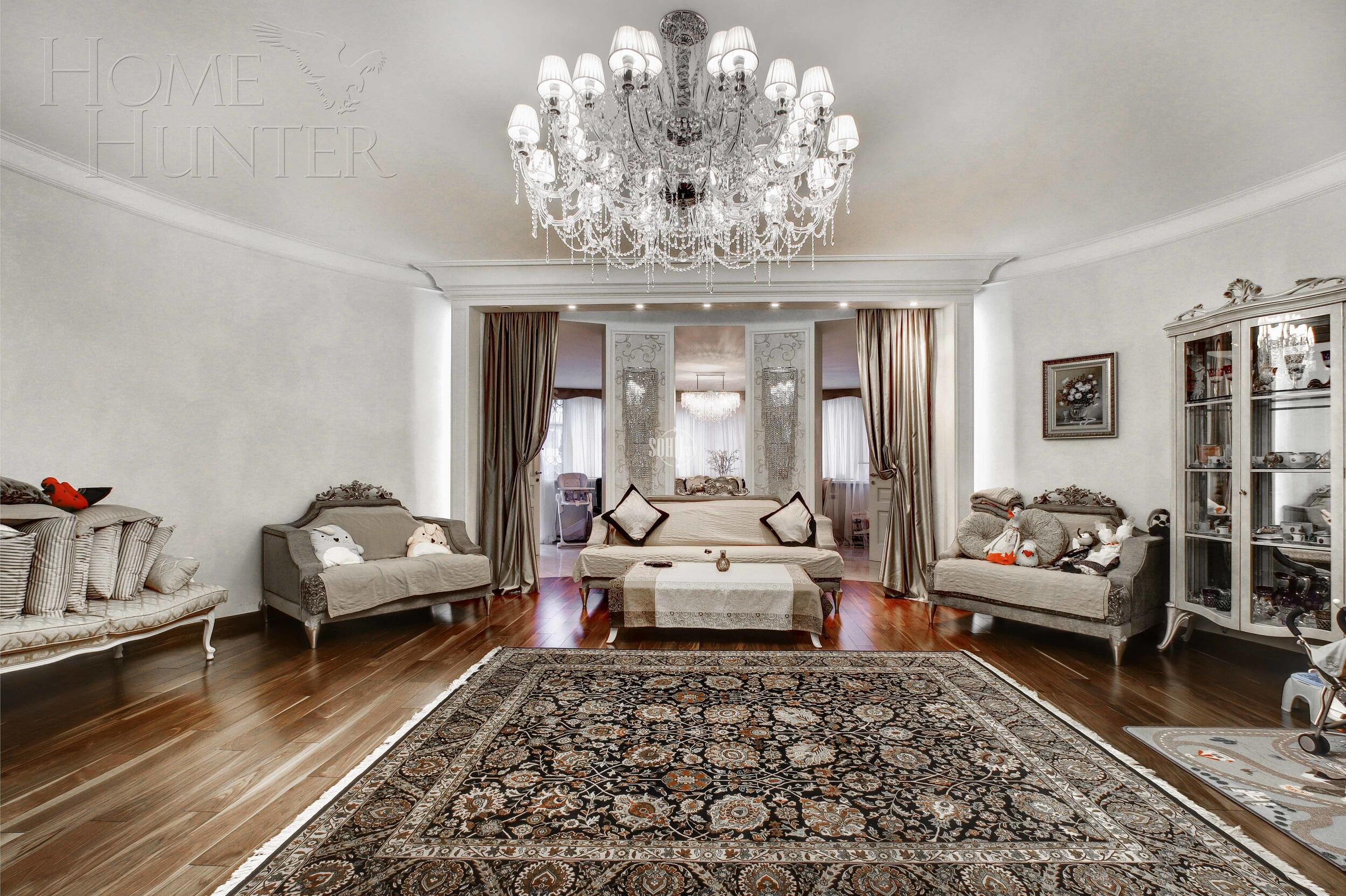 3-КОМН. КВАРТИРА С ОТДЕЛКОЙ 200 М² НА 4 ЭТАЖЕ