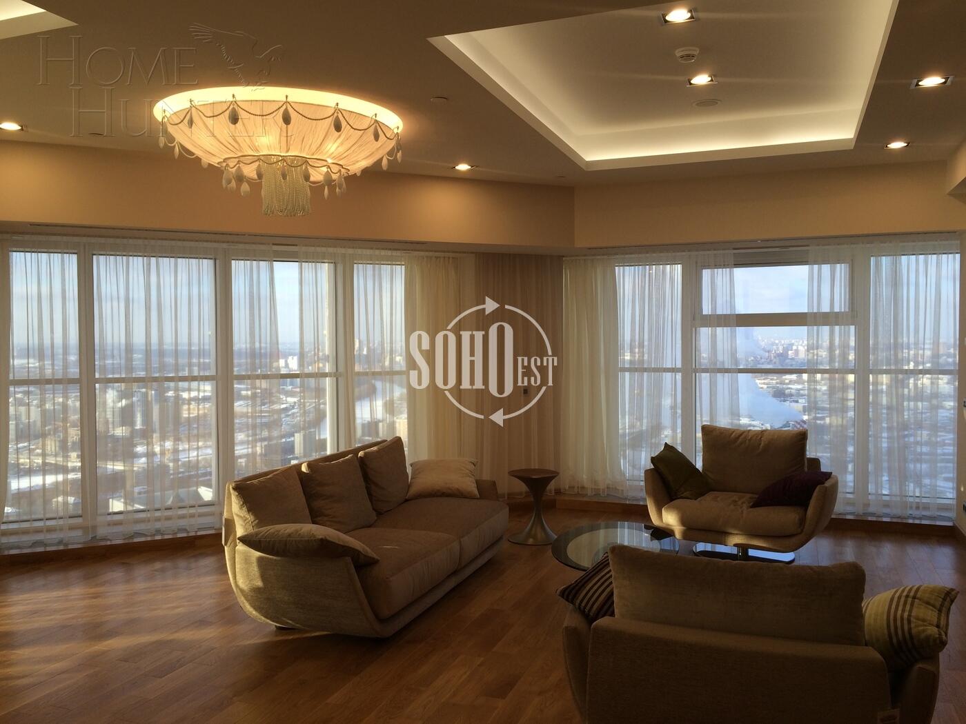 3-КОМН. АПАРТАМЕНТЫ С ОТДЕЛКОЙ 163 М² НА 43 ЭТАЖЕ