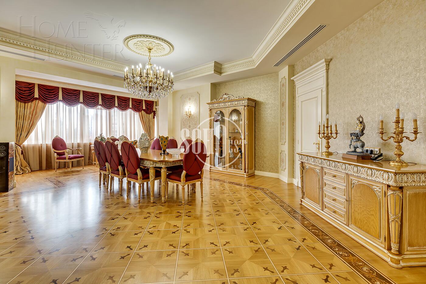 5-КОМН. КВАРТИРА С ОТДЕЛКОЙ 340 М² НА 3 ЭТАЖЕ