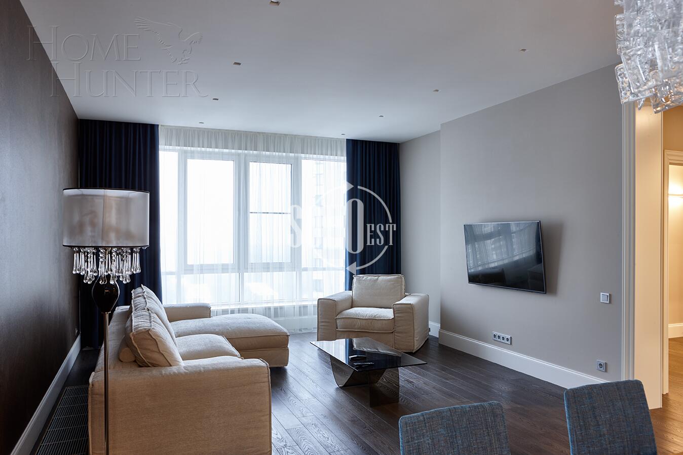 3-КОМН. КВАРТИРА С ОТДЕЛКОЙ 130 М² НА 14 ЭТАЖЕ