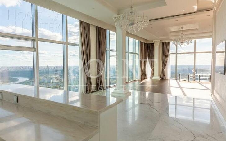3-КОМН. АПАРТАМЕНТЫ С ОТДЕЛКОЙ 269 М² НА 69 ЭТАЖЕ