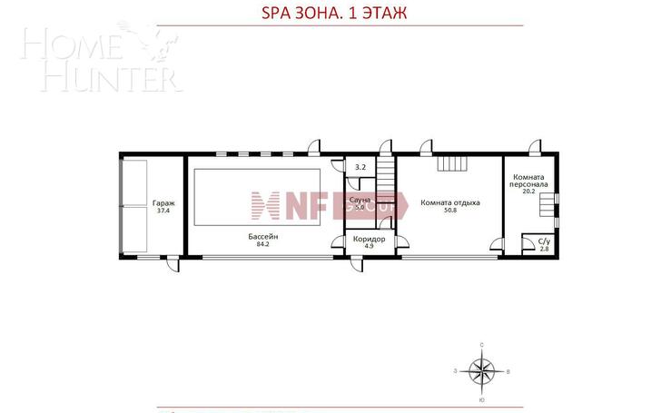 2-этажный коттедж 959 м² с отделкой