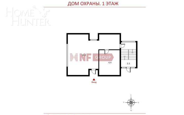 4-этажный коттедж 1 100 м² с отделкой