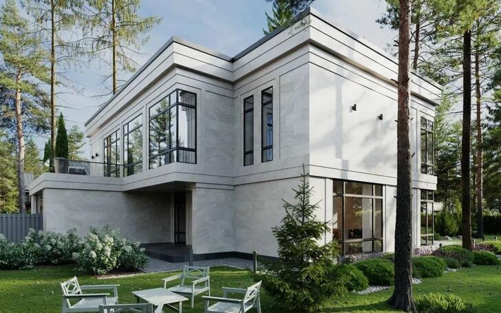2-этажный коттедж 520 м² без отделки