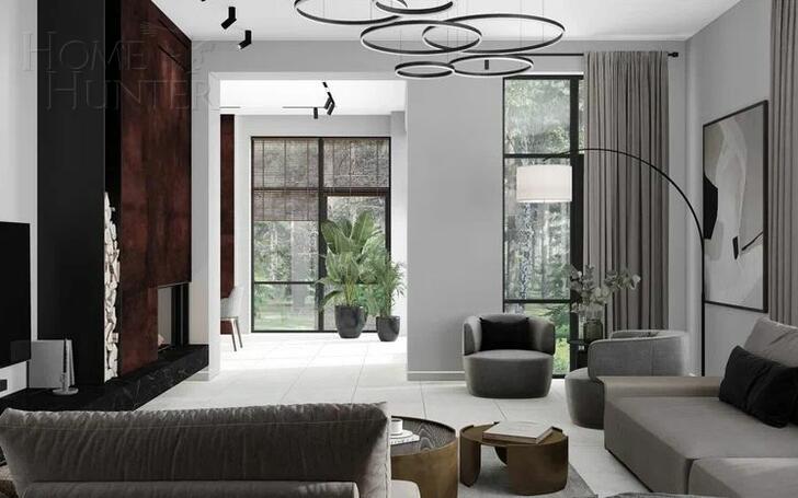 2-этажный коттедж 520 м² без отделки