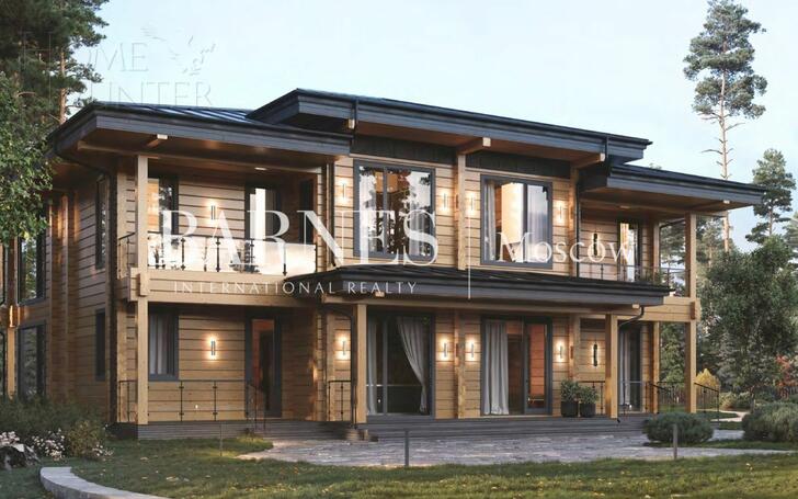2-этажный коттедж 450 м² с отделкой