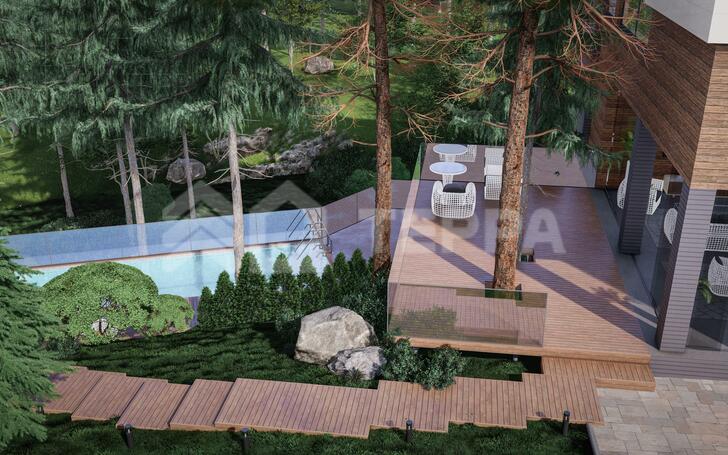 2-этажный коттедж 1 050 м² без отделки