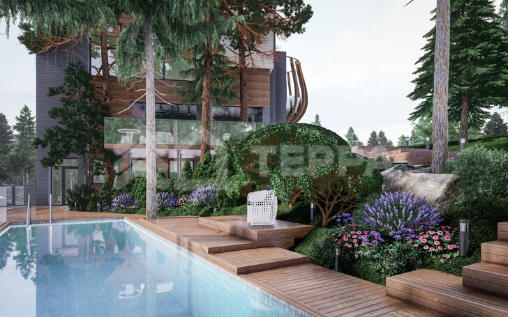 2-этажный коттедж 1 050 м² без отделки