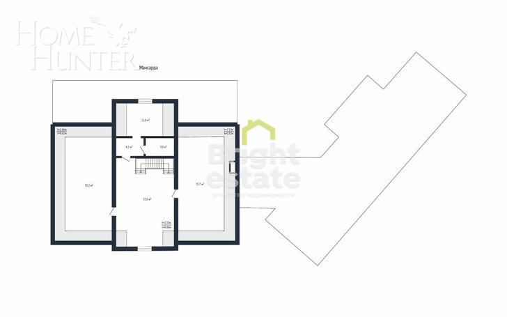 2-этажный коттедж 820.8 м² с отделкой
