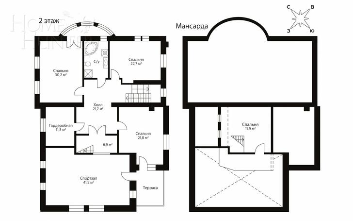 2-этажный коттедж 560 м² с отделкой