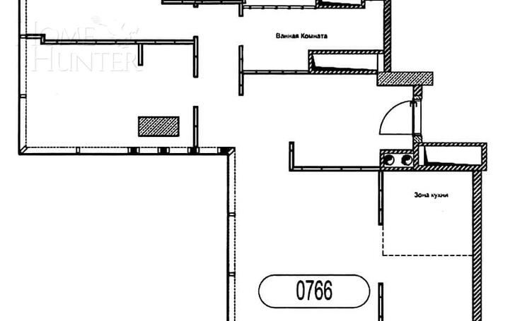 3-КОМН. АПАРТАМЕНТЫ С ОТДЕЛКОЙ 126.3 М² НА 68 ЭТАЖЕ