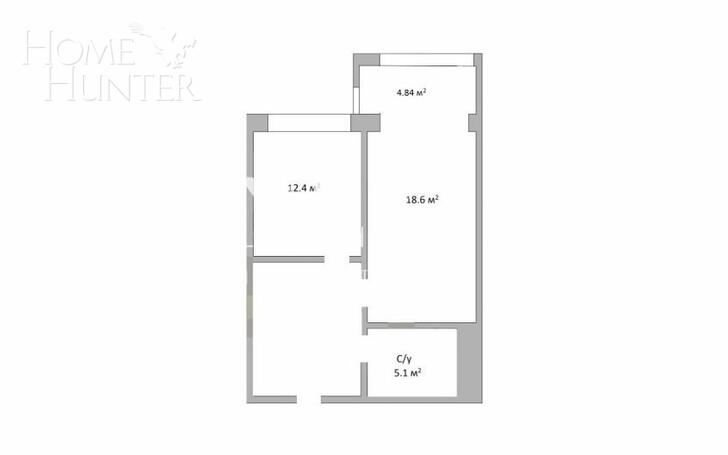 2-КОМН. КВАРТИРА БЕЗ ОТДЕЛКИ 53 М² НА 13 ЭТАЖЕ