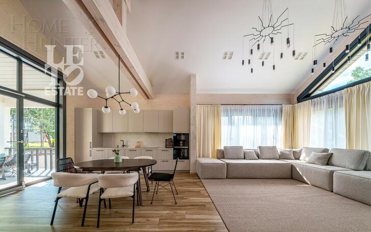 1-этажный коттедж 180 м² с отделкой