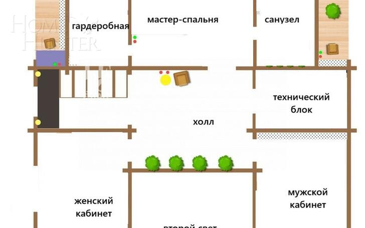 2-этажный коттедж 340 м² с отделкой