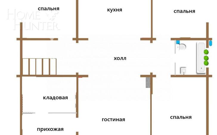 2-этажный коттедж 340 м² с отделкой