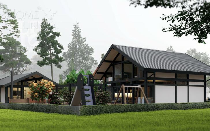 2-этажный коттедж 190 м² с отделкой