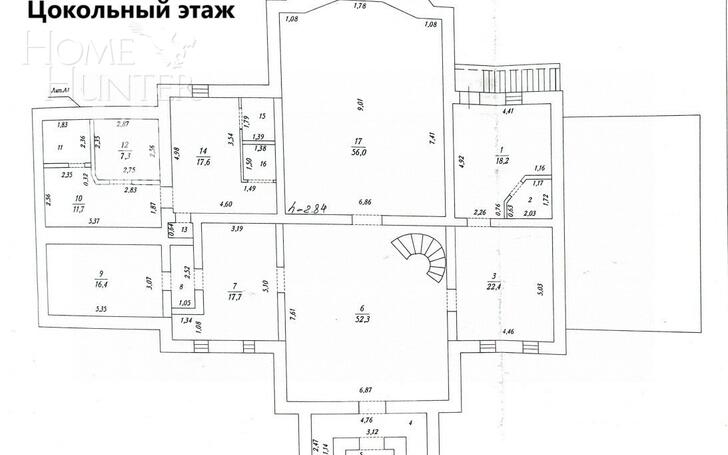 2-этажный коттедж 700 м² с отделкой