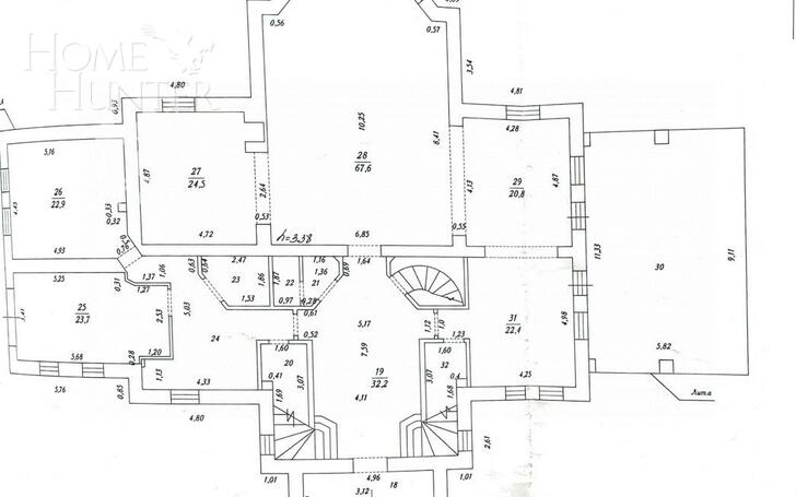 2-этажный коттедж 700 м² с отделкой